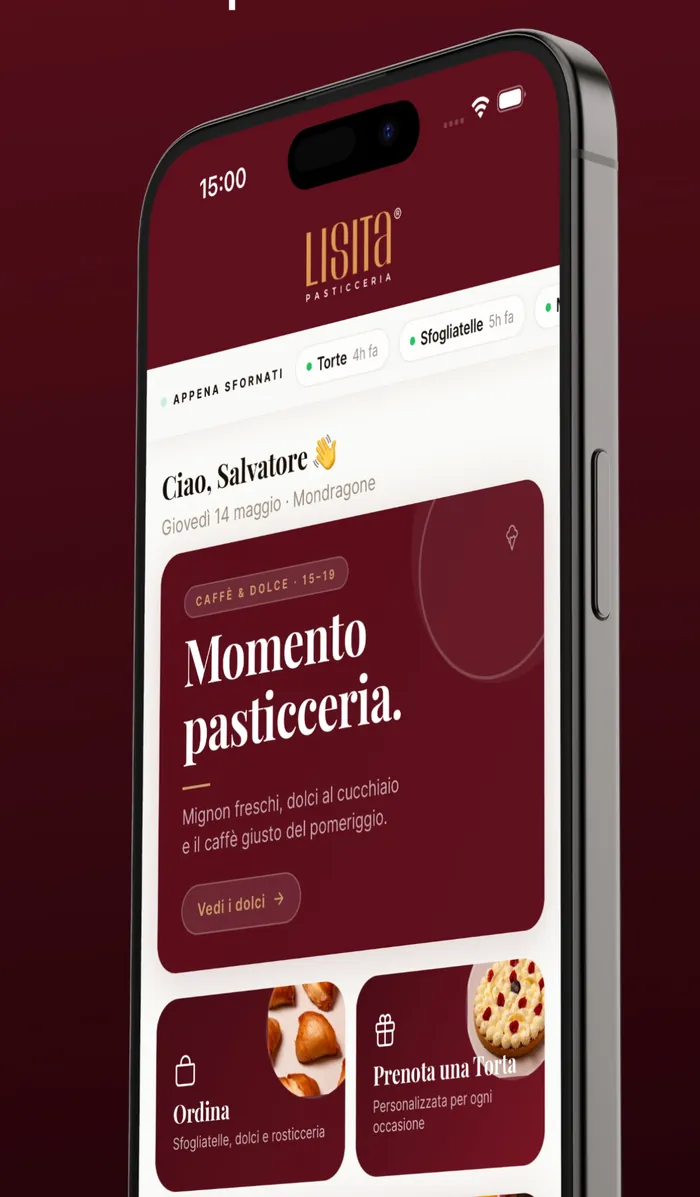 The Lisita app on iPhone